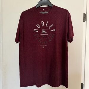 Hurley Men's XL Burgundy Graphic Tee